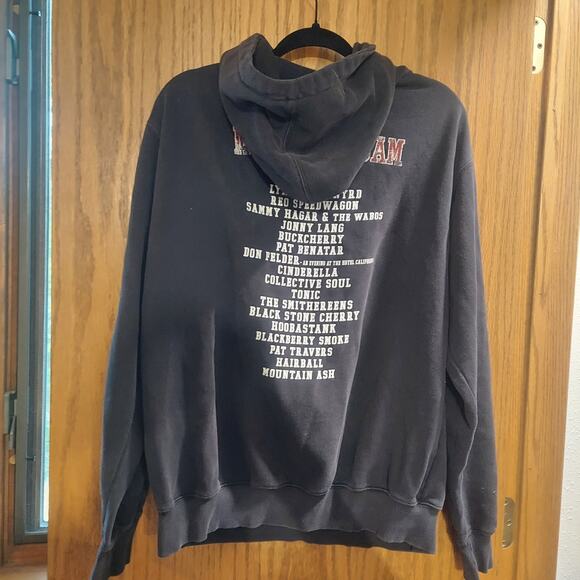 MoonDance Jam spellout 2010 black hooded sweatshirt L - Picture 5 of 6